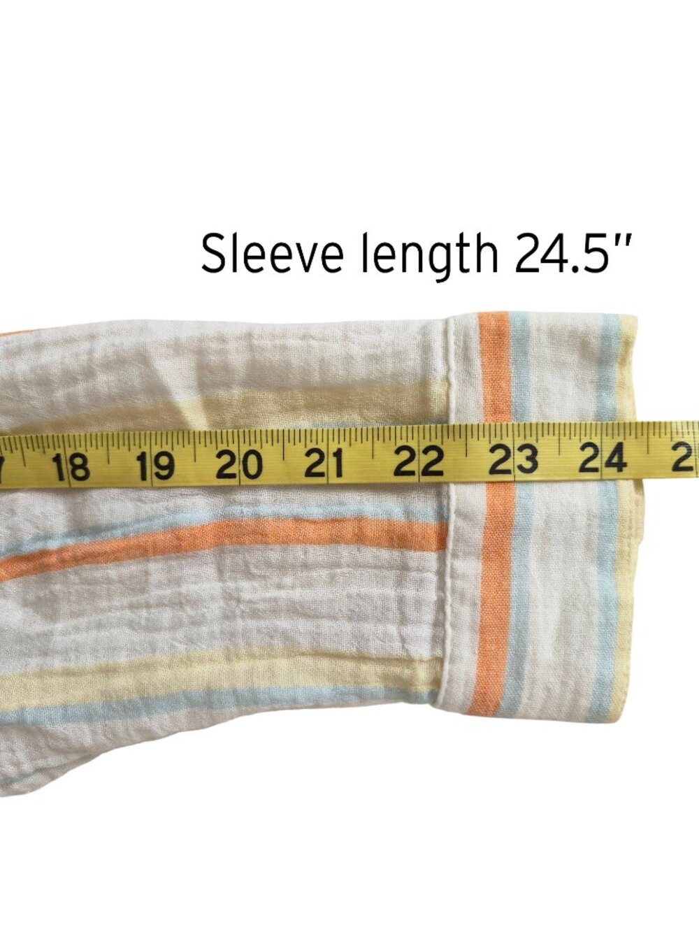 ANA NWT Cotton Gauze Multicolor Striped Shirt Tunic Size M - Picture 13 of 14